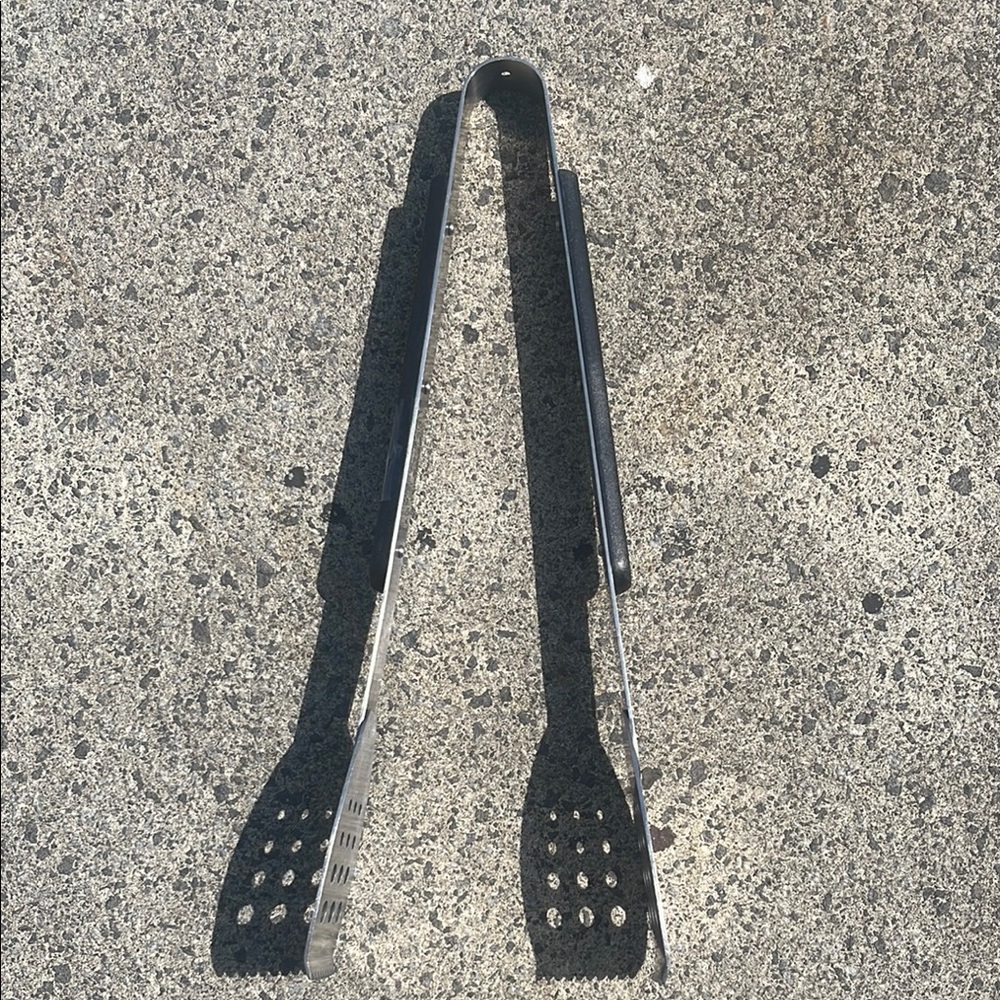 Premium Silver‎ Grilling Tongs